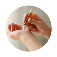 Bild von Anwendung eines Roll-ons